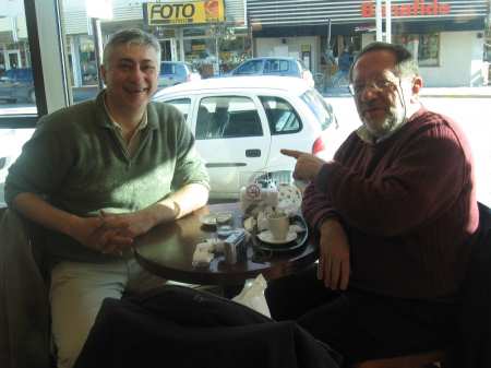 elvio Gandolfo y Carlos Nacher en Havana de Pto Madryn Encuentro de Escritores 2008