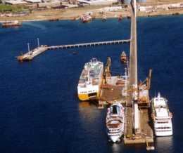 vista aerea de todo el muelle